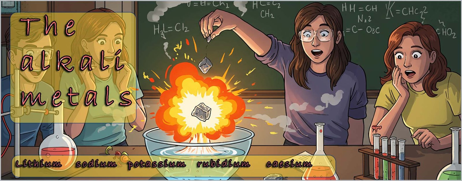 alkali metals page header image.