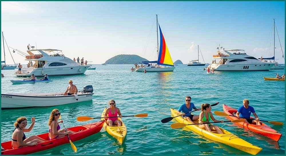 Boats and yachts made from fibreglass