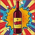 A bottle of wine.