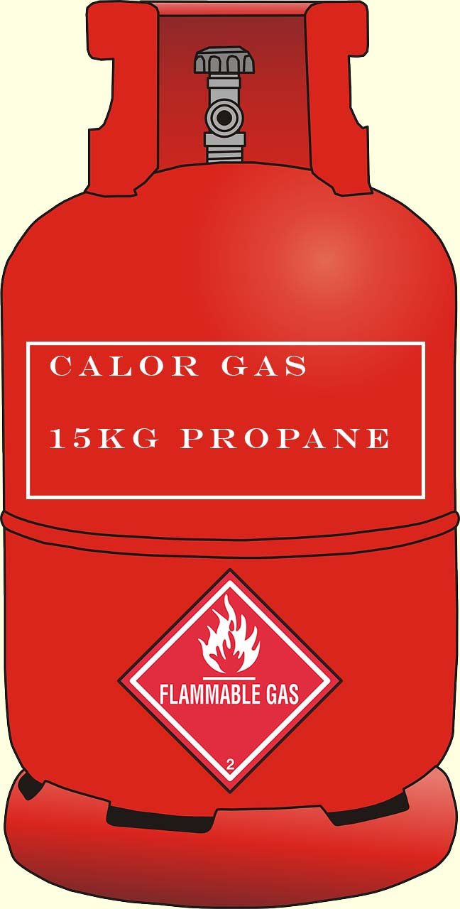 Bottle of propane gas
