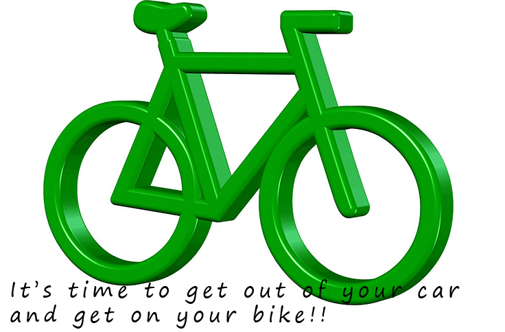 Use a bike for short journeys and get out of the car