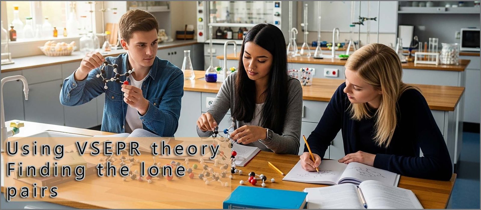 Shapes of molecules finding the lone pairs