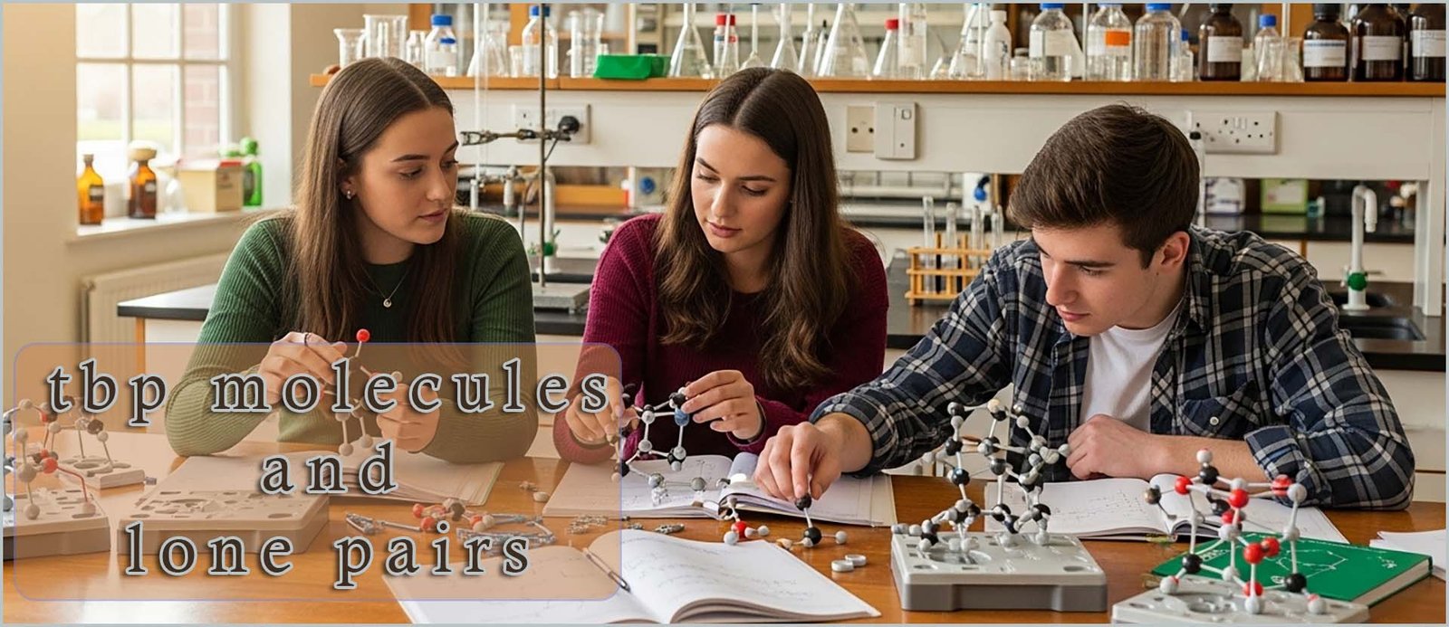 Shapes of molecules- finding the lone pairs in tbp molecules