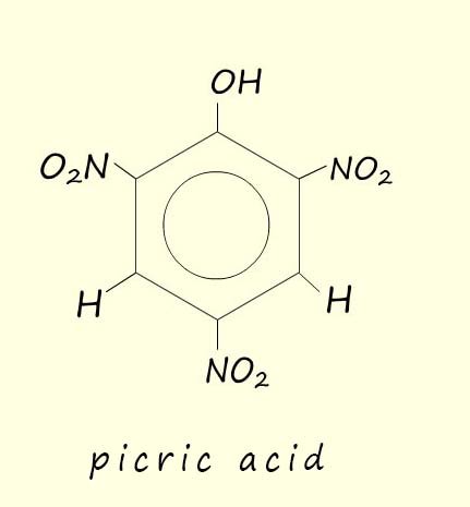 Displayed formula of picric acid