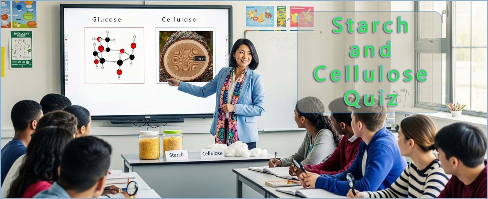 Header image: starch and cellulose.