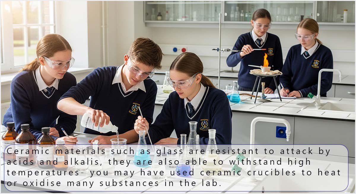 Ceramic equipment used in a chemical plant