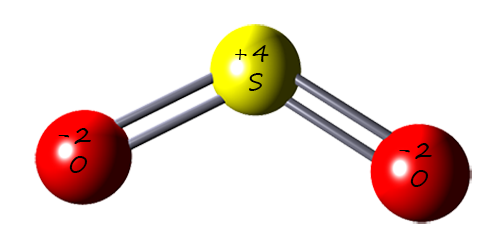 sulfur dioxide molecule