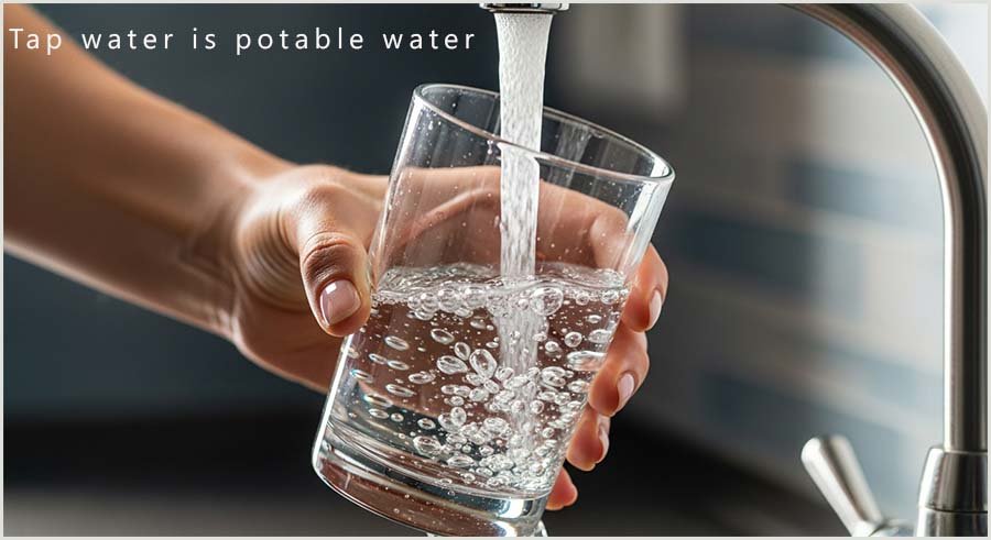Tap water is potable water.