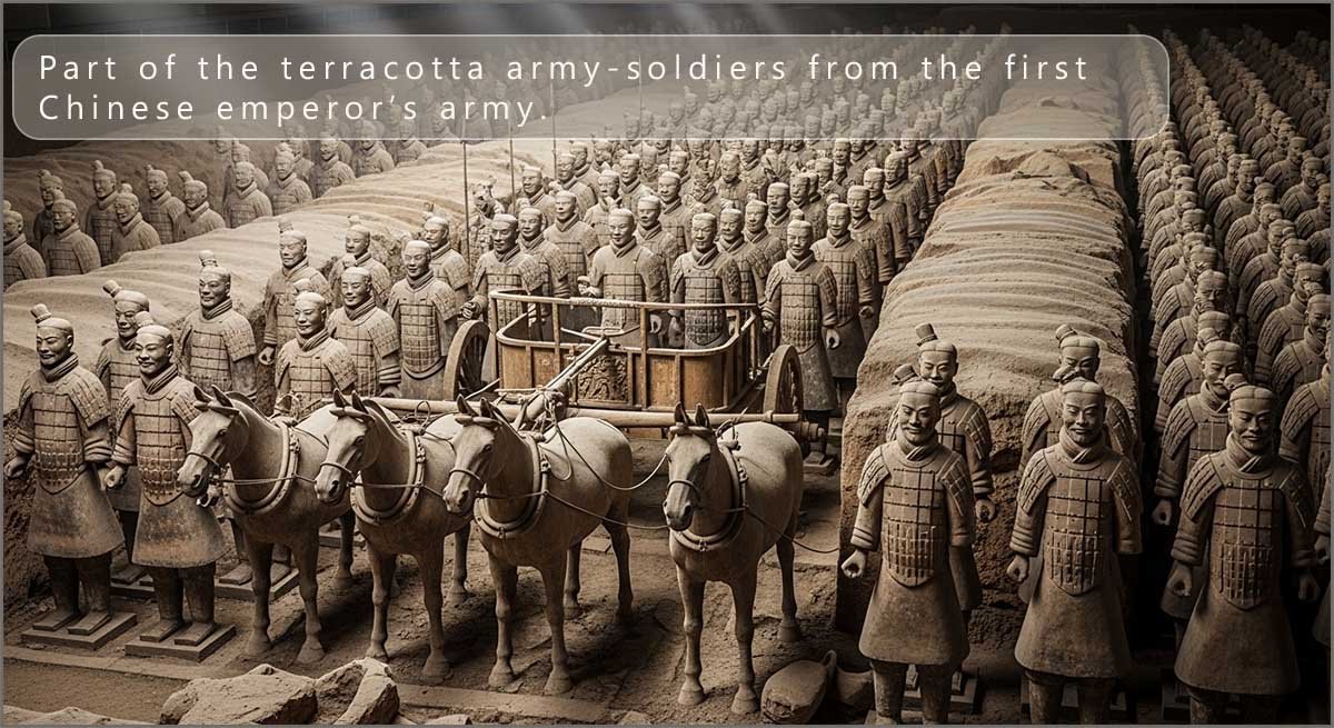 Terracotta warrior statues