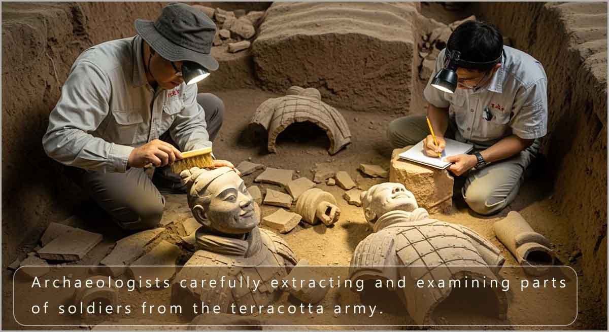 Damaged Terracotta warrior