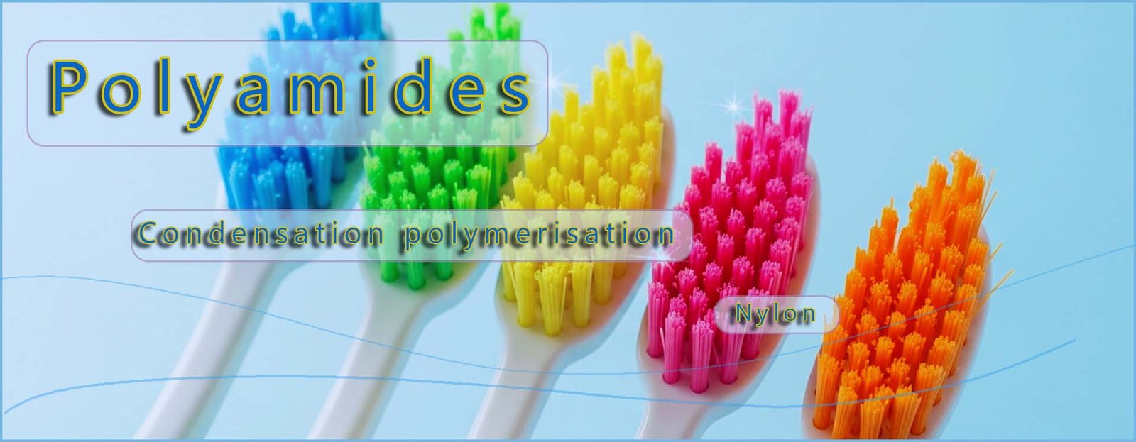 polyamides header image, shows nylon toothbrushes