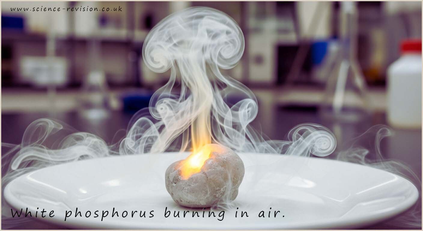 White phosphorus burning in air